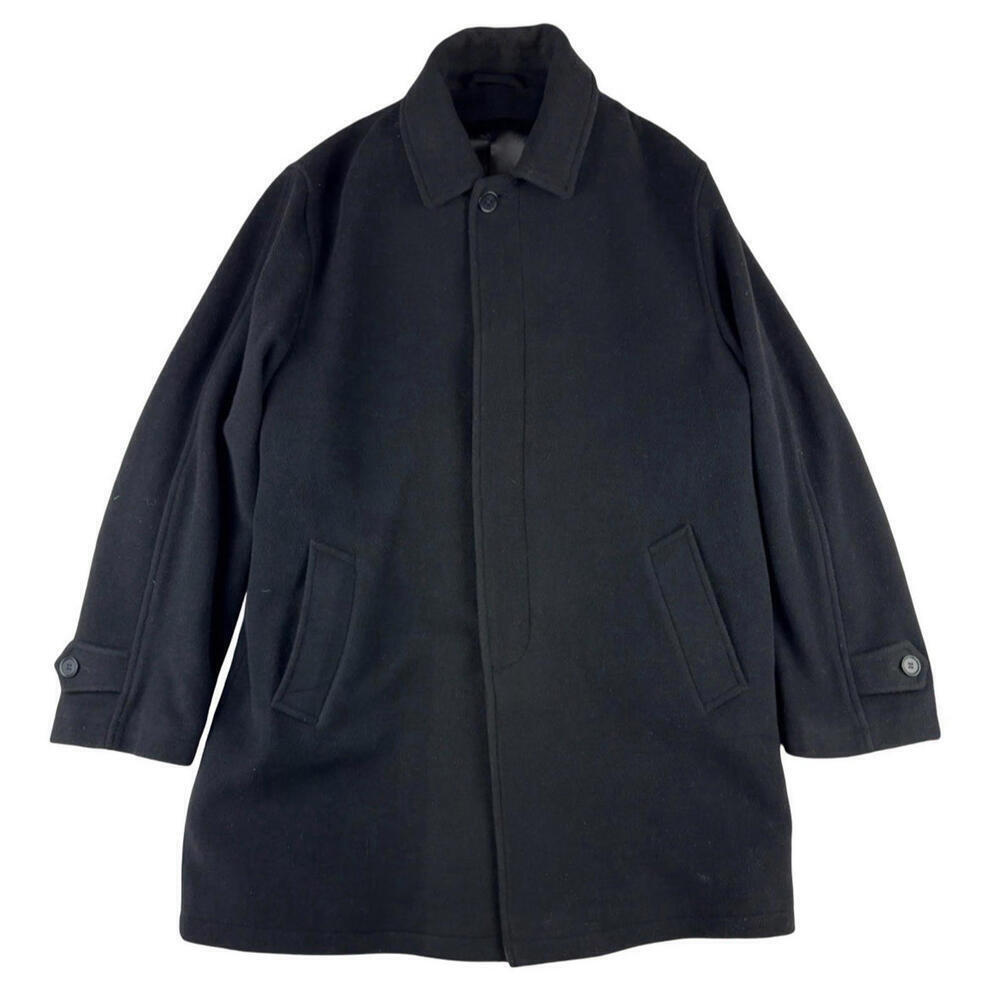 Lorne Mitchell Wool & Cashmere Short Coat Black Size 42 R